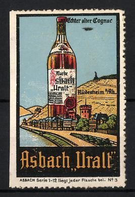 Reklamemarke rüdesheim - reklamemarke,